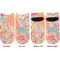 Abstract Foliage Adult Ankle Socks - Double Pair - Front and Back - Apvl