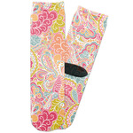 Abstract Foliage Adult Crew Socks