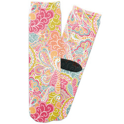 Abstract Foliage Adult Crew Socks