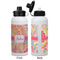 Abstract Foliage Aluminum Water Bottle - White APPROVAL