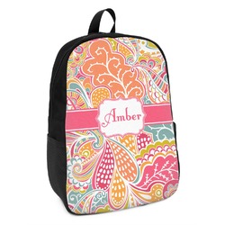 Abstract Foliage Kids Backpack (Personalized)