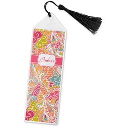 Abstract Foliage Book Mark w/Tassel (Personalized)