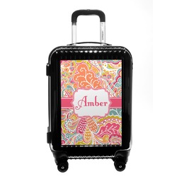 Abstract Foliage Carry On Hard Shell Suitcase (Personalized)