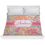 Abstract Foliage Comforter - King (Personalized)