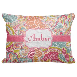 Abstract Foliage Decorative Baby Pillowcase - 16"x12" (Personalized)