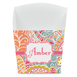 Abstract Foliage French Fry Favor Boxes (Personalized)