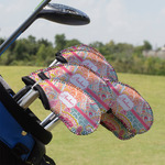 Abstract Foliage Golf Club Iron Cover - Set of 9 (Personalized)