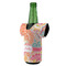 Abstract Foliage Jersey Bottle Cooler - ANGLE (on bottle)