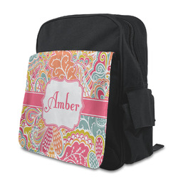 Abstract Foliage Preschool Backpack (Personalized)