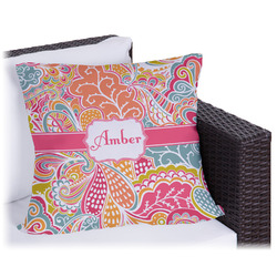 Abstract Foliage Outdoor Pillow - 20" (Personalized)
