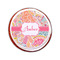 Abstract Foliage Printed Icing Circle - Small - On Cookie