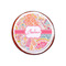 Abstract Foliage Printed Icing Circle - XSmall - On Cookie