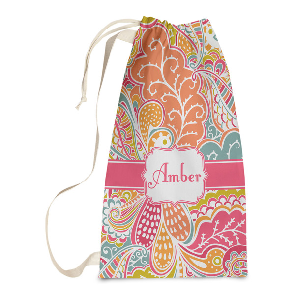 Custom Abstract Foliage Laundry Bags - Small (Personalized)