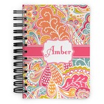 Abstract Foliage Spiral Notebook - 5x7 w/ Name or Text