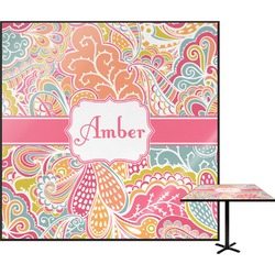 Abstract Foliage Square Table Top - 24" (Personalized)