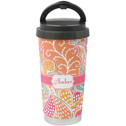 Abstract Foliage Stainless Steel Coffee Tumbler (Personalized)