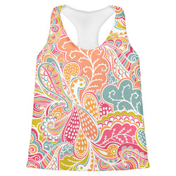 Abstract Foliage Womens Racerback Tank Top - X Large