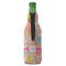 Abstract Foliage Zipper Bottle Cooler - BACK (bottle)