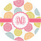 Doily Pattern 1" Multipurpose Round Labels - Single Sticker