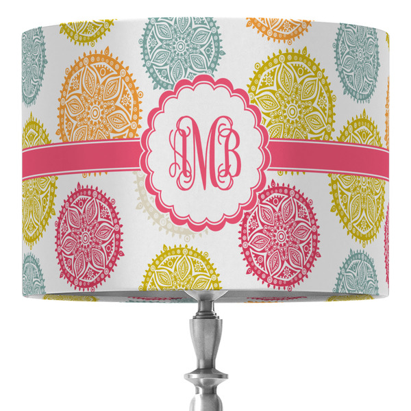 Custom Doily Pattern 16" Drum Lamp Shade - Fabric (Personalized)