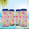 Doily Pattern 16oz Can Sleeve - Set of 4 - LIFESTYLE