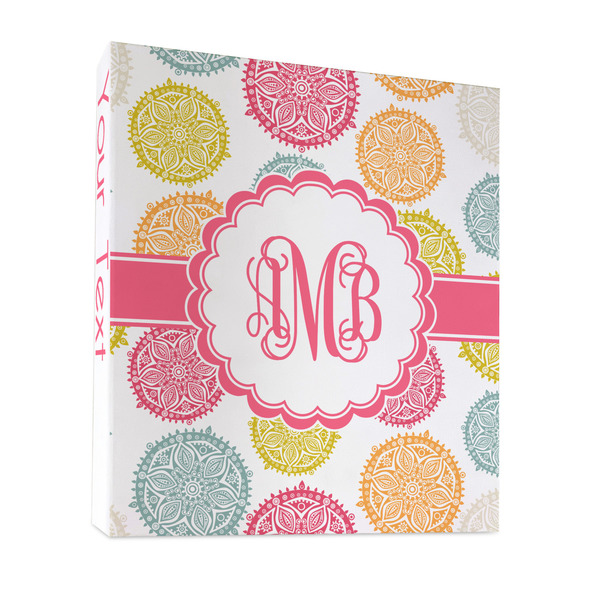 Custom Doily Pattern 3 Ring Binder - Full Wrap - 1" (Personalized)