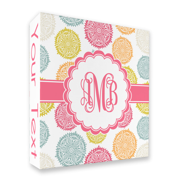 Custom Doily Pattern 3 Ring Binder - Full Wrap - 2" (Personalized)