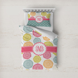 Doily Pattern Duvet Cover Set - Twin (Personalized)