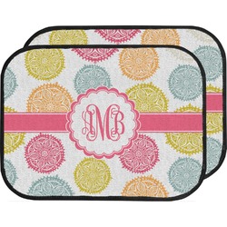 Doily Pattern Car Floor Mats (Back Seat) (Personalized)