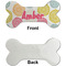 Doily Pattern Ceramic Flat Ornament - Bone Front & Back Single Print (APPROVAL)