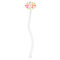 Doily Pattern Clear Plastic 7" Stir Stick - Oval - Single Stick