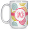 Doily Pattern Coffee Mug - 15 oz - White Full