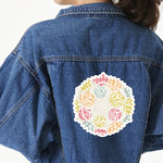 Doily Pattern Large Custom Shape Patch - 2XL