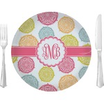 Doily Pattern 10" Glass Lunch / Dinner Plates - Single or Set (Personalized)