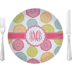 Doily Pattern Glass Lunch / Dinner Plate 10" (Personalized)