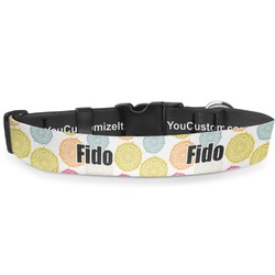 Doily Pattern Deluxe Dog Collar (Personalized)