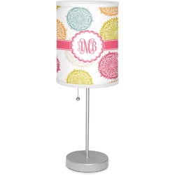 Doily Pattern 7" Drum Lamp with Shade Linen (Personalized)