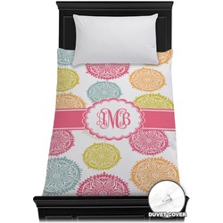 Doily Pattern Duvet Cover - Twin (Personalized)