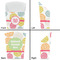 Doily Pattern French Fry Favor Box - Front & Back View