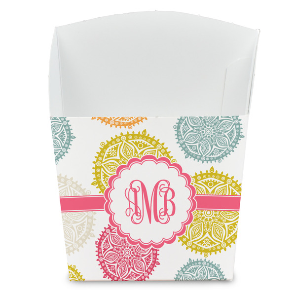 Custom Doily Pattern French Fry Favor Boxes (Personalized)