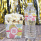 Doily Pattern French Fry Favor Box - w/ Water Bottle