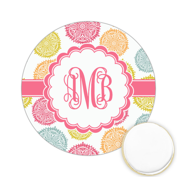 Custom Doily Pattern Printed Cookie Topper - 2.15" (Personalized)