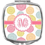 Doily Pattern Compact Makeup Mirror (Personalized)