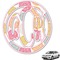 Doily Pattern Monogram Car Decal