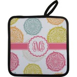 Doily Pattern Pot Holder w/ Monogram