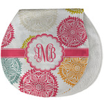 Doily Pattern Burp Pad - Velour w/ Monogram