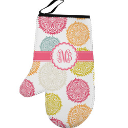 Doily Pattern Left Oven Mitt (Personalized)