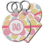 Doily Pattern Plastic Keychain (Personalized)