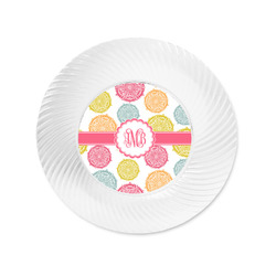 Doily Pattern Plastic Party Appetizer & Dessert Plates - 6" (Personalized)