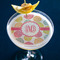 Doily Pattern Printed Drink Topper - Large - In Context